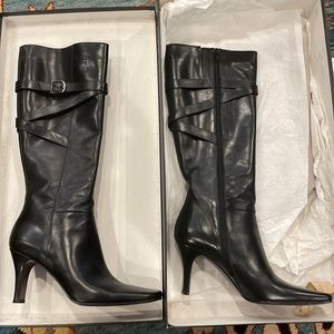 Via Spiga Shoes | Via Spiga Druscilla Black Carezza Calf | Color: Black | 8 1/2M